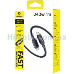 PD кабель Baseus PicoGo Type-C 240W E0423300 1.0m Black