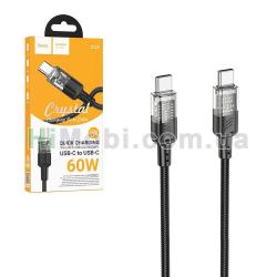 PD кабель Hoco U129 Type-C 60W 1.2m чорний