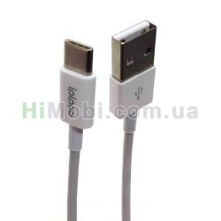 USB кабель iPipoo IP-20 Type-C 1.0m білий
