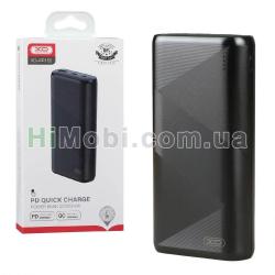 Зовнішній акумулятор (power bank) XO PR150 20W 20000mAh QC+PD USB+Type-C чорний