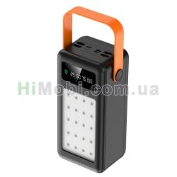Зовнішній акумулятор (power bank) S21 22.5W 54600mAh чорний з ліхтарем