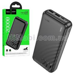 Зовнішній акумулятор (power bank) Hoco J123A 20000mAh чорний