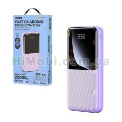 Зовнішній акумулятор (power bank) Remax RPP-623 QC+PD 20W+22.5W 20000mAh фіолетовий