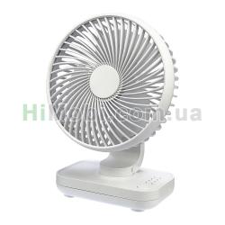 Вентилятор портативний акумуляторний GXQC D606 White