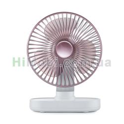 Вентилятор портативний акумуляторний GXQC D77 Gold/ Pink
