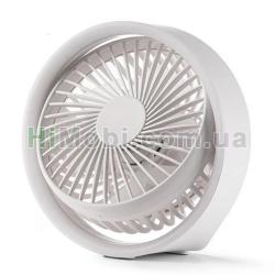 Вентилятор портативний бездротовий GXQC N601 з лампою White