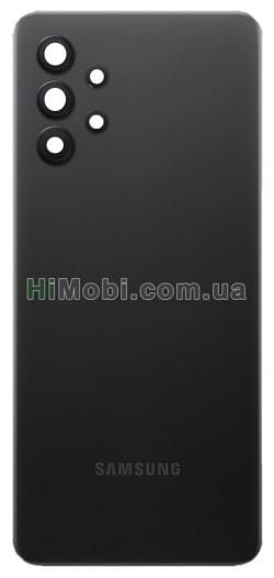 Задня кришка Samsung A325 Galaxy A32 4G Awesome Black + скло камери оригінал PRC