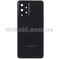 Задня кришка Samsung A336 Galaxy A33 5G чорний + скло камери оригінал