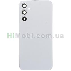 Задня кришка Samsung A346 Galaxy A34 5G Silver + скло камери оригінал