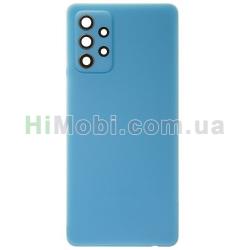 Задня кришка Samsung A725F Galaxy A72/ A726B Awesome Blue + скло камери оригінал