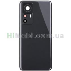 Задня кришка Xiaomi 12T Pro Black + скло камери оригінал