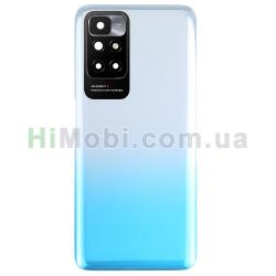 Задня кришка Xiaomi Redmi 10 Sea Blue + скло камери оригiнал