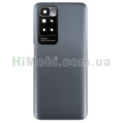Задня кришка Xiaomi Redmi 10 Grey + скло камери оригiнал