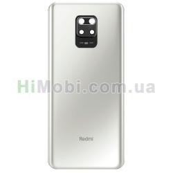 Задня кришка Xiaomi Redmi Note 9 Pro/ 9 Pro Max/ 9S Glacier White + скло камери