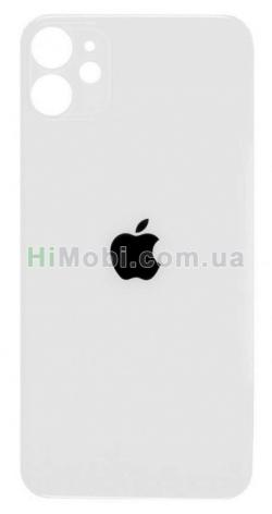 Задня кришка iPhone 11 White з маленьким отвором під камеру оригінал PRC