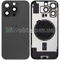 Задня кришка iPhone 16 Pro Black Titanium + скло камери + MagSafe оригiнал