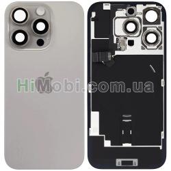 Задня кришка iPhone 16 Pro Natural Titanium оригінал знятий з телефона