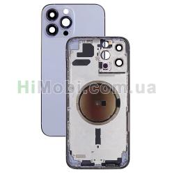 Корпус iPhone 13 Pro Max 5G Sierra Blue А- (металева рамка/ корпус) оригінал знятий з телефона