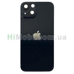 Задня кришка iPhone 14 Black з малим отвором під камеру + скло камери оригiнал