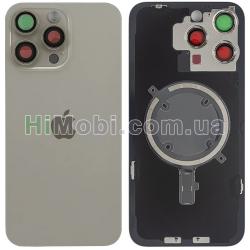 Задня кришка iPhone 15 Pro Max Natural Titanium + скло камери + MagSafe оригiнал