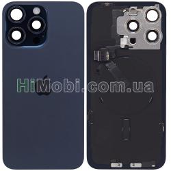 Задня кришка iPhone 15 Pro Max Blue Titanium оригінал знятий з телефона