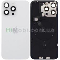 Задня кришка iPhone 15 Pro Max White Titanium оригінал знятий з телефона