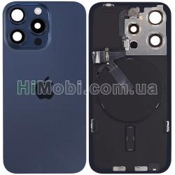 Задня кришка iPhone 15 Pro Blue Titanium оригінал знятий з телефона
