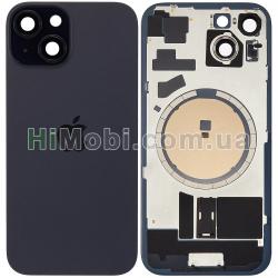 Задня кришка iPhone 15 Black + скло камери + MagSafe оригiнал