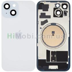 Задня кришка iPhone 15 Blue + скло камери + MagSafe оригiнал
