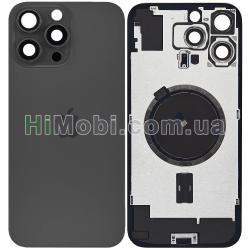 Задня кришка iPhone 16 Pro Max Black Titanium + скло камери + MagSafe оригiнал
