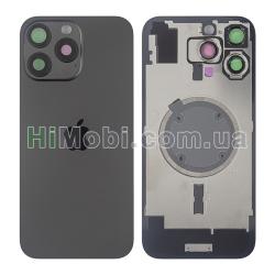 Задня кришка iPhone 16 Pro Max Black Titanium + скло камери + MagSafe оригiнал PRC