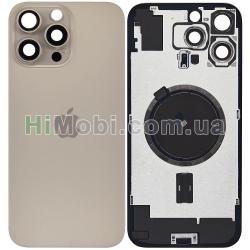 Задня кришка iPhone 16 Pro Max Desert Titanium + скло камери + MagSafe оригiнал