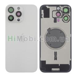 Задня кришка iPhone 16 Pro Max White Titanium + скло камери + MagSafe оригiнал PRC