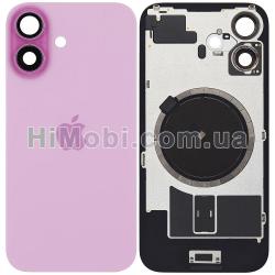 Задня кришка iPhone 16 Pink + скло камери + MagSafe оригiнал