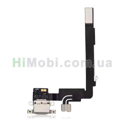 Шлейф iPhone 16 Pro Max з роз'ємом зарядки і мікрофоном Natural Titanium знятий з телефона
