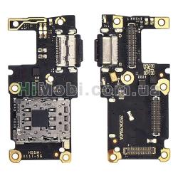 Шлейф Xiaomi 11T/ 11T Pro плата з роз'ємом зарядки Type-C + конектор Sim оригiнал