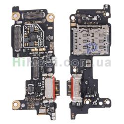 Шлейф Xiaomi 12T/ 12T Pro плата з роз'ємом зарядки і мікрофоном + конектор Sim оригiнал
