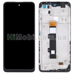 Дисплей Motorola XT2231-2 Moto G22 чорний + рамка