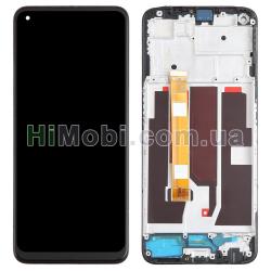 Дисплей (LCD) Oppo A54 5G/ A72 4G/ A74 5G/ A93 5G/ OnePlus Nord 200 з сенсором чорний + рамка