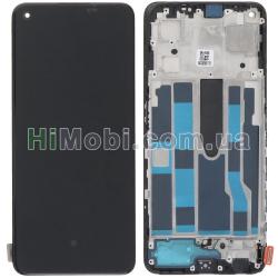 Дисплей Oppo Reno 7 5G чорний OLED + рамка