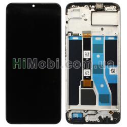 Дисплей Realme C53 чорний + рамка