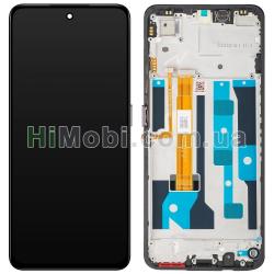 Дисплей Realme C75 чорний + рамка