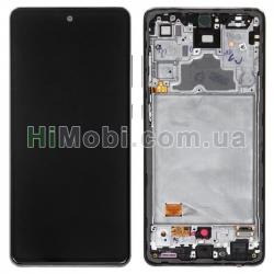 Дисплей Samsung A725 Galaxy A72 чорний OLED + рамка
