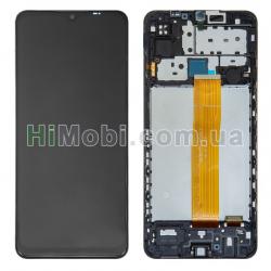 Дисплей Samsung M127 Galaxy M12 чорний + рамка