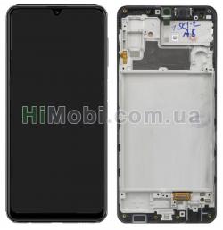 Дисплей (LCD) Samsung M325 Galaxy M32 чорний OLED + рамка