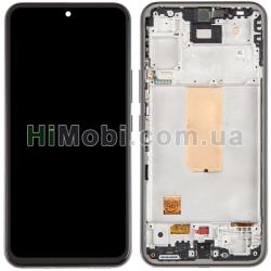 Дисплей Samsung A546 Galaxy A54 5G чорний OLED + рамка сiра