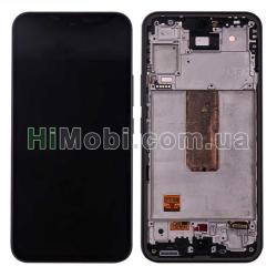 Дисплей Samsung A546 Galaxy A54 5G чорний сервісний + рамка