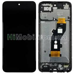 Дисплей Tecno Spark Go 1 (KL4) чорний + рамка