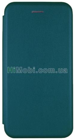 Чохол-книжка шкіра Huawei P40 Lite E 2020/ Y7 P 2020 темно зелений