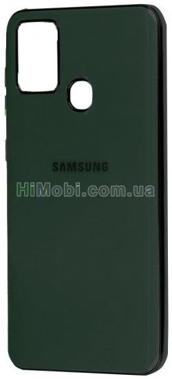 Накладка Matte Logo Samsung M21/ M30S зелений